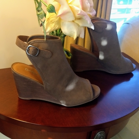 LIME LIGHT OPEN TOE WEDGES SZ 7 - Picture 2 of 6